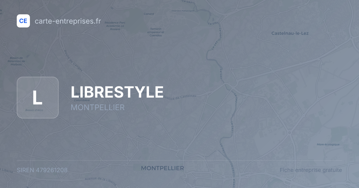 LIBRESTYLE — 479261208 — fiche entreprise