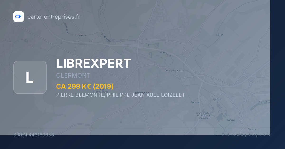 LIBREXPERT — 443160858 — fiche entreprise