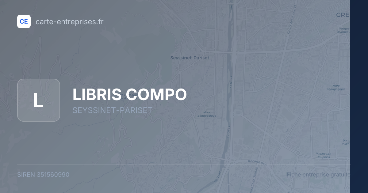 LIBRIS COMPO — 351560990 — fiche entreprise