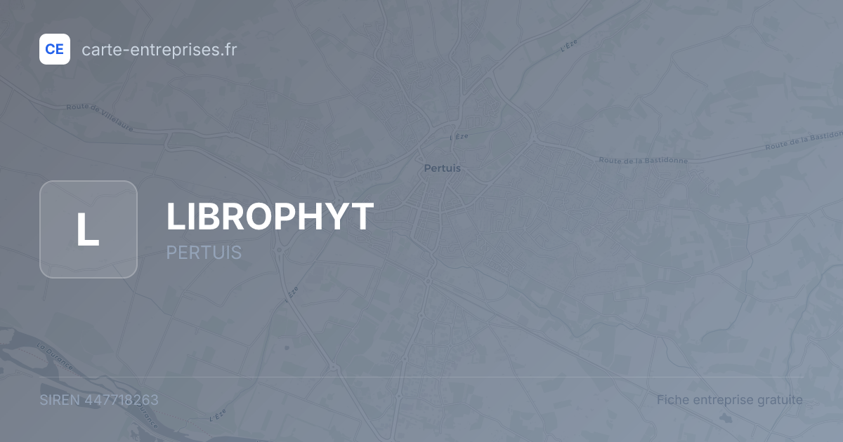 LIBROPHYT — 447718263 — fiche entreprise