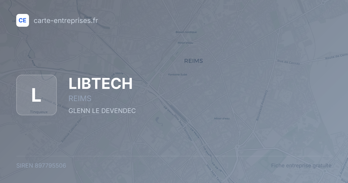 LIBTECH — 897795506 — fiche entreprise