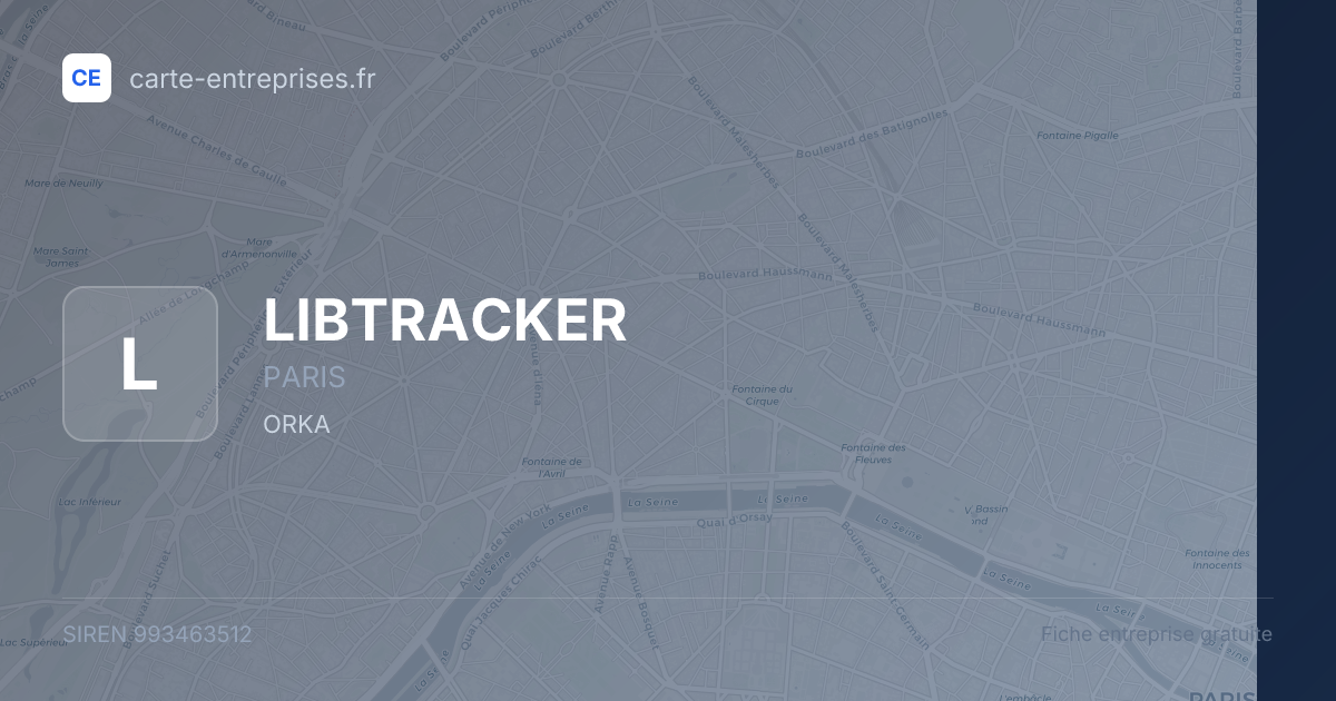 LIBTRACKER — 993463512 — fiche entreprise