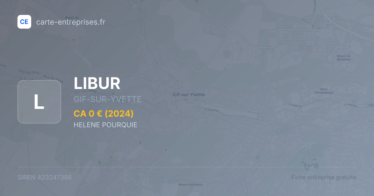 LIBUR — 423247386 — fiche entreprise