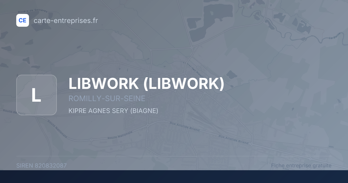 LIBWORK — 820832087 — fiche entreprise