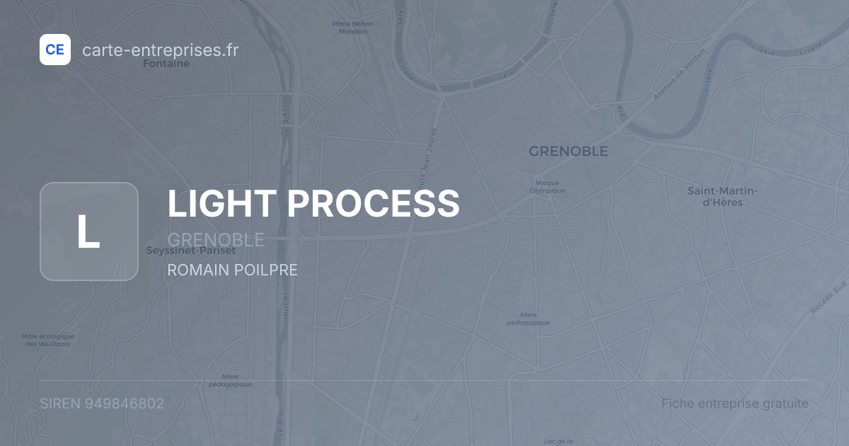 LIGHT PROCESS — 949846802 — fiche entreprise