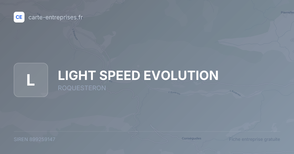 LIGHT SPEED EVOLUTION — 899259147 — fiche entreprise