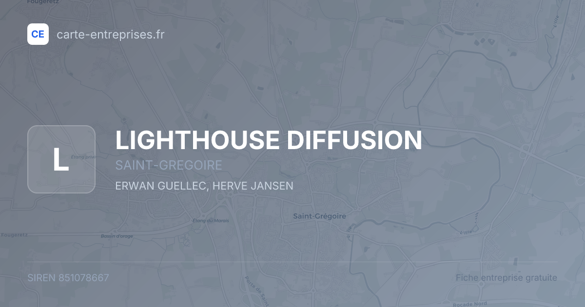 LIGHTHOUSE DIFFUSION — 851078667 — fiche entreprise