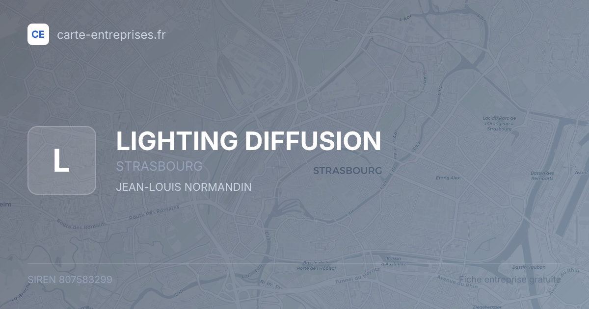 LIGHTING DIFFUSION — 807583299 — fiche entreprise