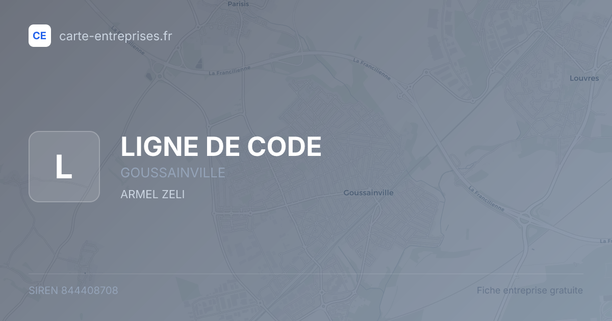 LIGNE DE CODE — 844408708 — fiche entreprise