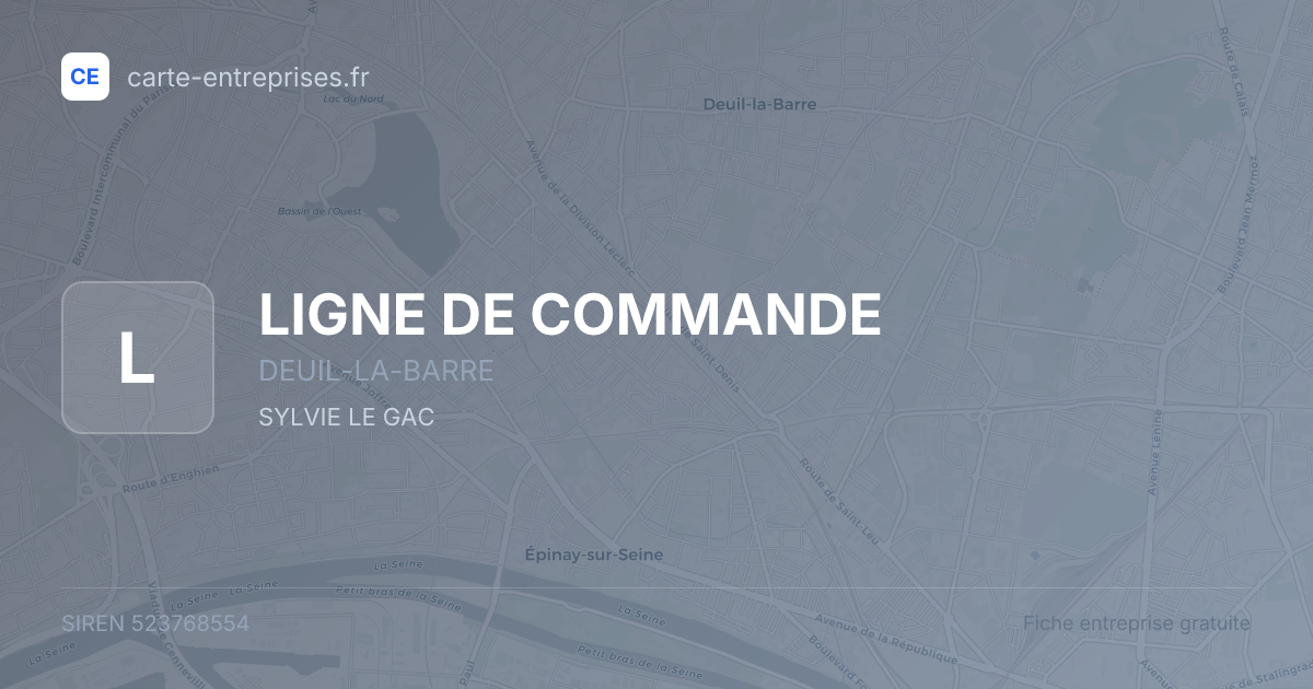 LIGNE DE COMMANDE — 523768554 — fiche entreprise