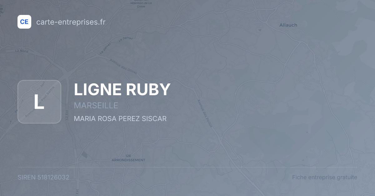 LIGNE RUBY — 518126032 — fiche entreprise
