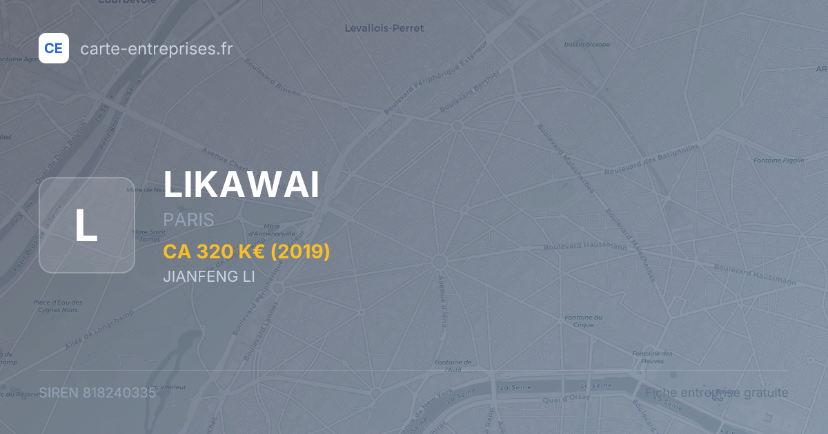 LIKAWAI — 818240335 — fiche entreprise