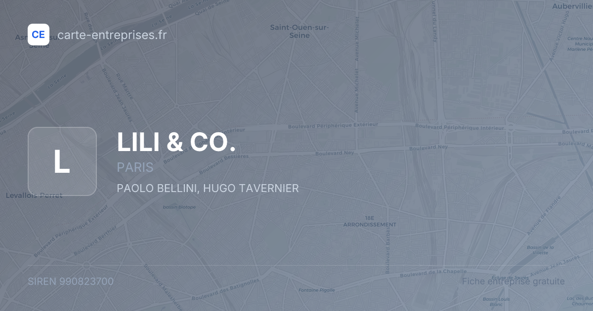 LILI & CO. — 990823700 — fiche entreprise