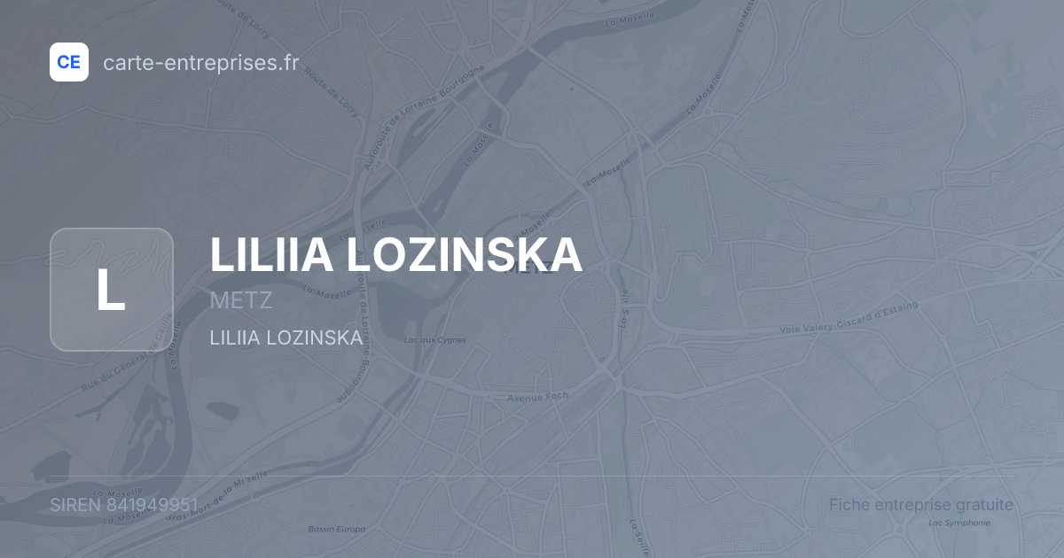 LILIIA LOZINSKA — 841949951 — fiche entreprise