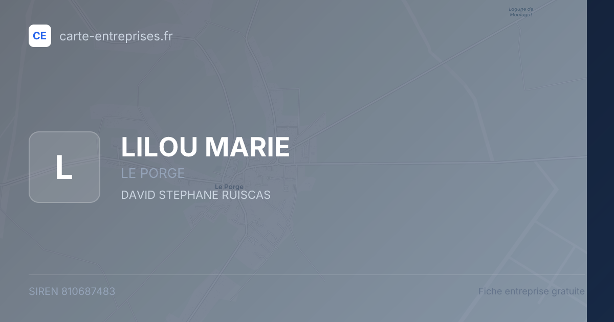 LILOU MARIE — 810687483 — fiche entreprise