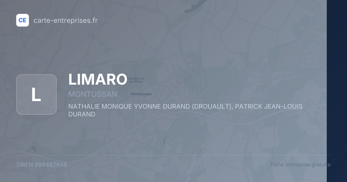 LIMARO — 989482948 — fiche entreprise