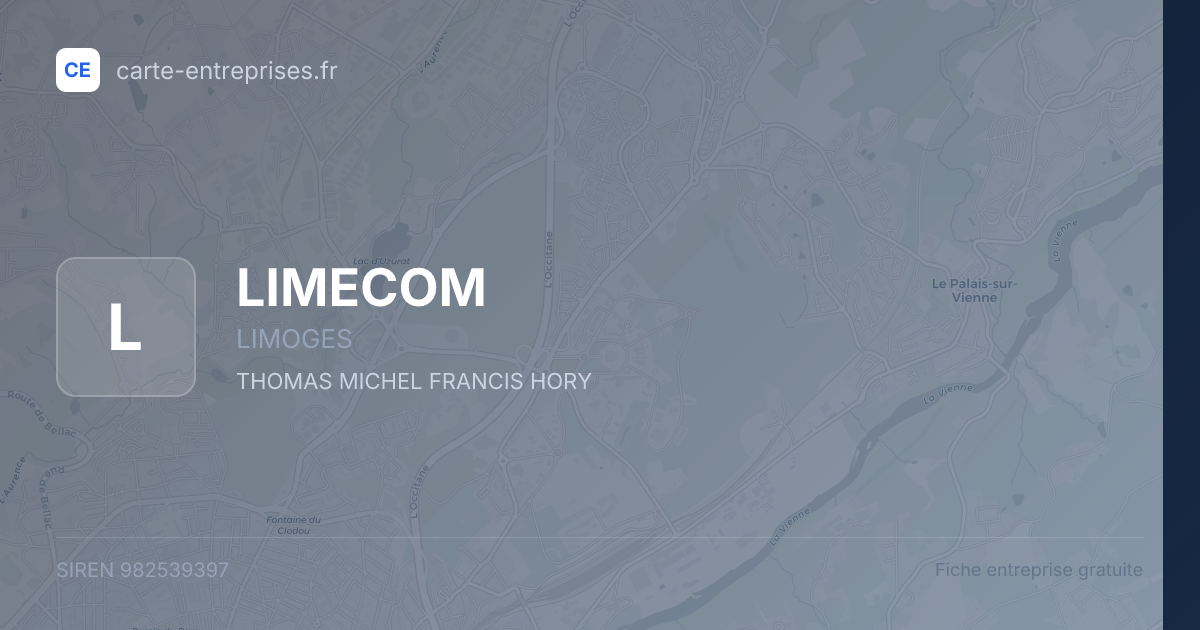 LIMECOM — 982539397 — fiche entreprise