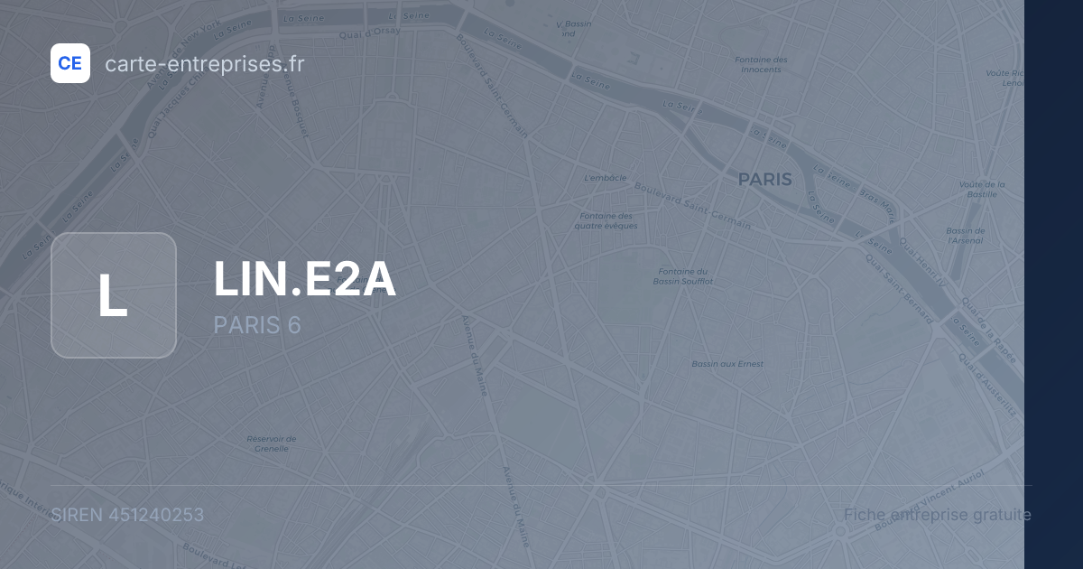 LIN.E2A — 451240253 — fiche entreprise