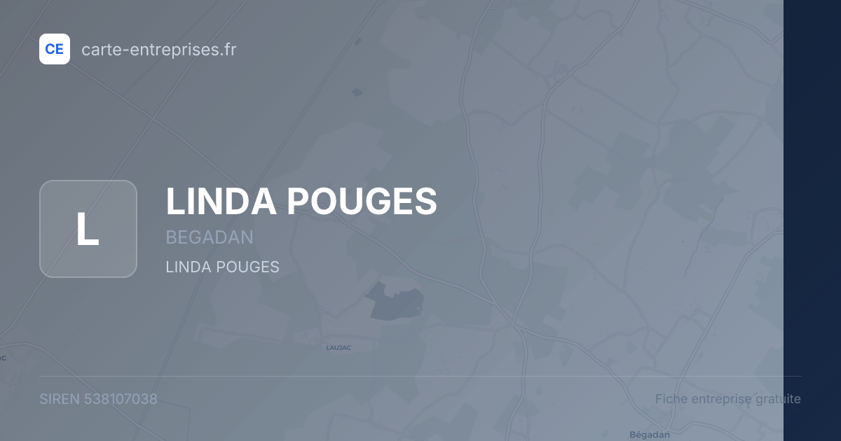 LINDA POUGES — 538107038 — fiche entreprise