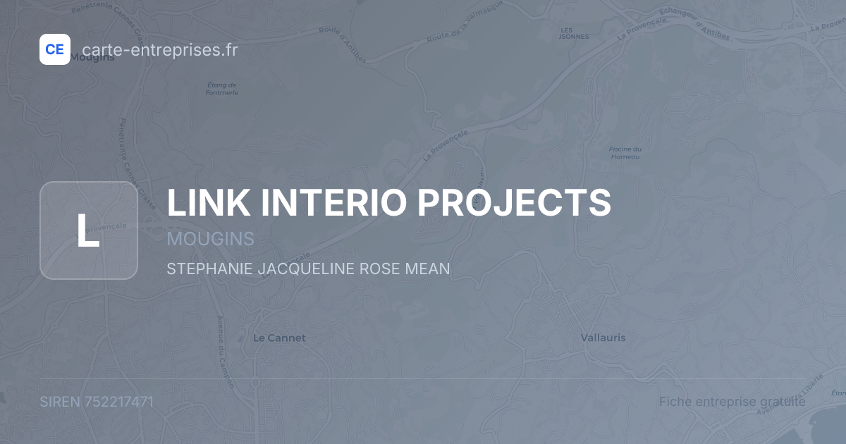 LINK INTERIO PROJECTS — 752217471 — fiche entreprise