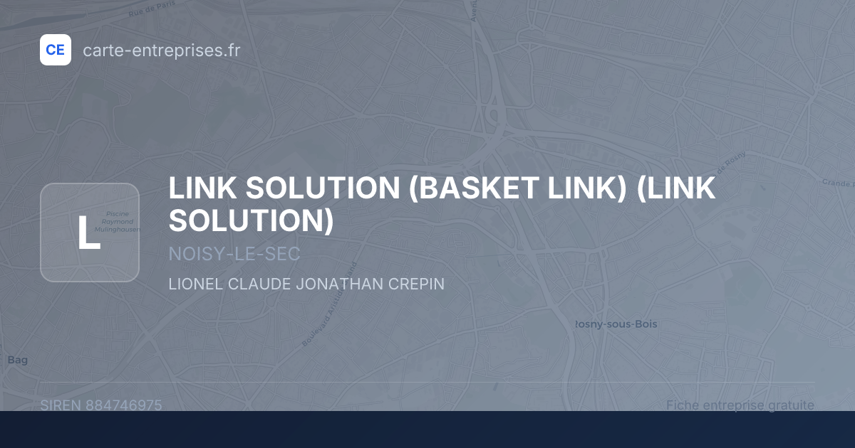 LINK SOLUTION (BASKET LINK) (LINK SOLUTION) — 884746975 — fiche entreprise