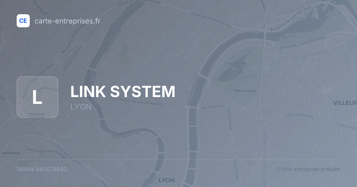 LINK SYSTEM — 941478992 — fiche entreprise