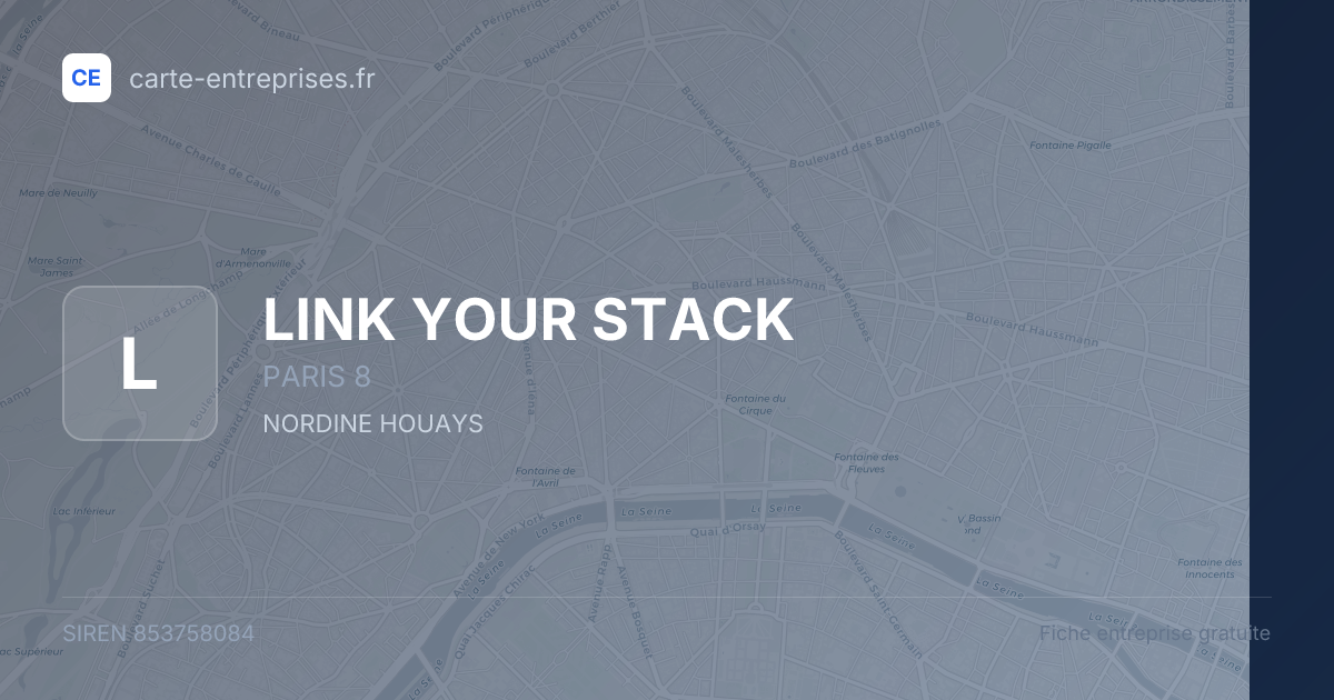 LINK YOUR STACK — 853758084 — fiche entreprise