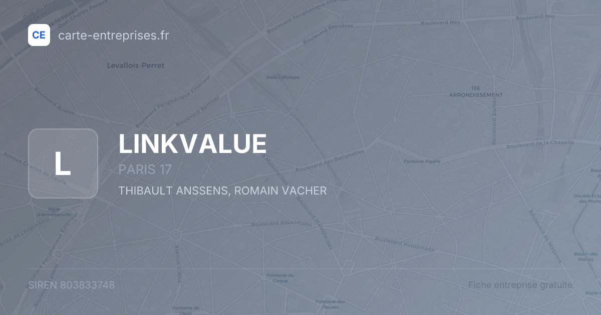 LINKVALUE — 803833748 — fiche entreprise