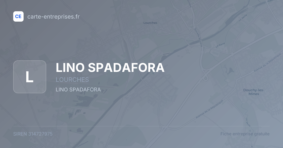 LINO SPADAFORA — 314727975 — fiche entreprise