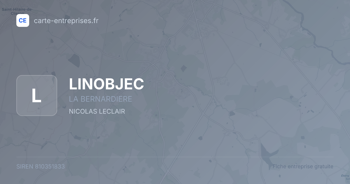 LINOBJEC — 810351833 — fiche entreprise