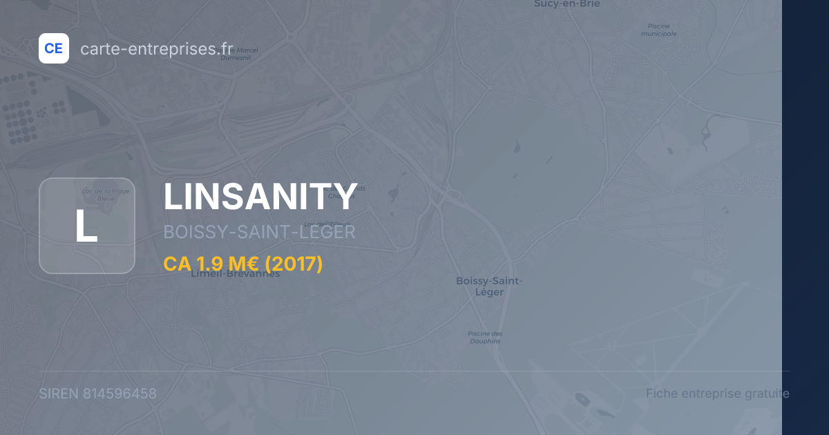LINSANITY — 814596458 — fiche entreprise