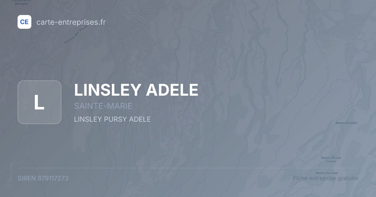 LINSLEY ADELE — 879117273 — fiche entreprise