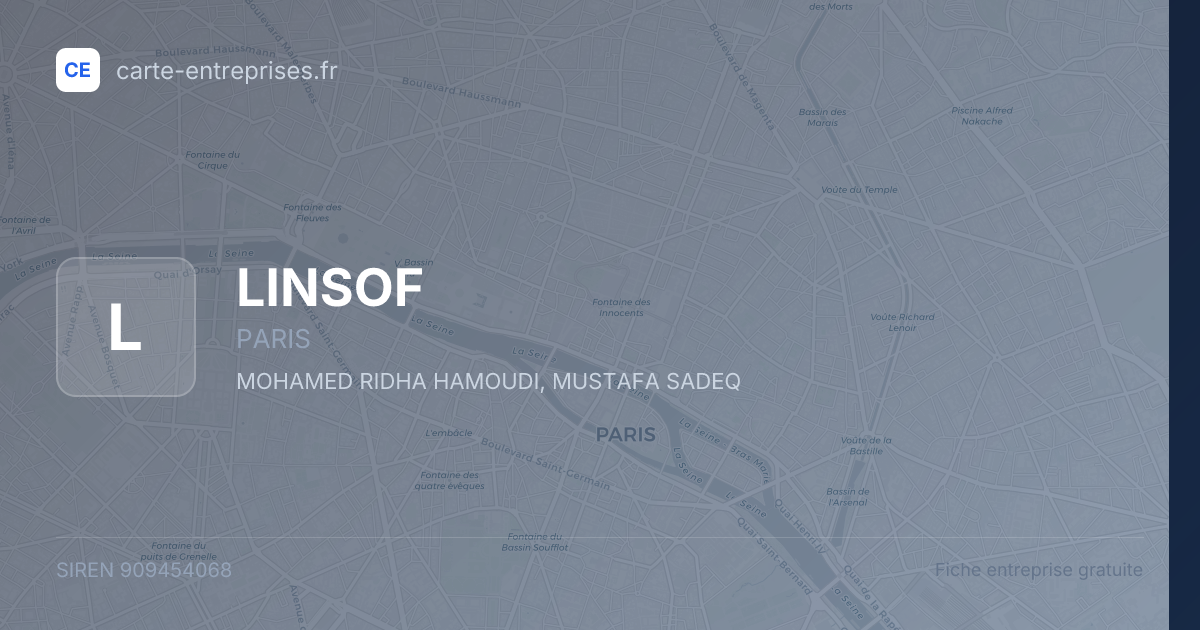 LINSOF — 909454068 — fiche entreprise