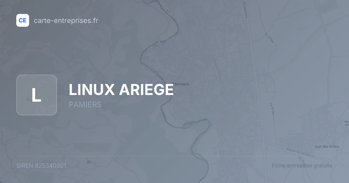 LINUX ARIEGE — 825340201 — fiche entreprise