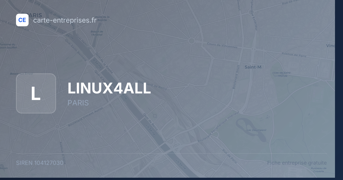 LINUX4ALL — 104127030 — fiche entreprise
