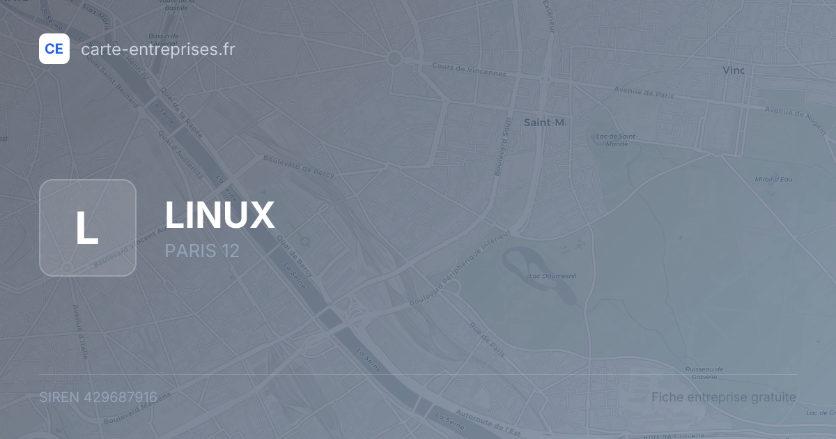 LINUX — 429687916 — fiche entreprise