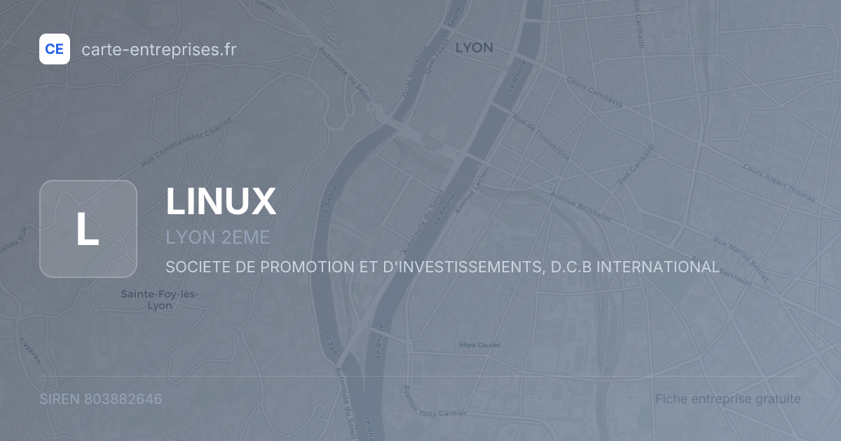 LINUX — 803882646 — fiche entreprise