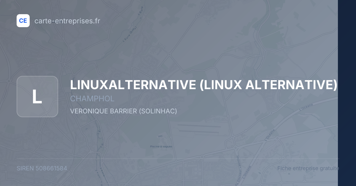 LINUXALTERNATIVE (LINUX ALTERNATIVE) — 508661584 — fiche entreprise
