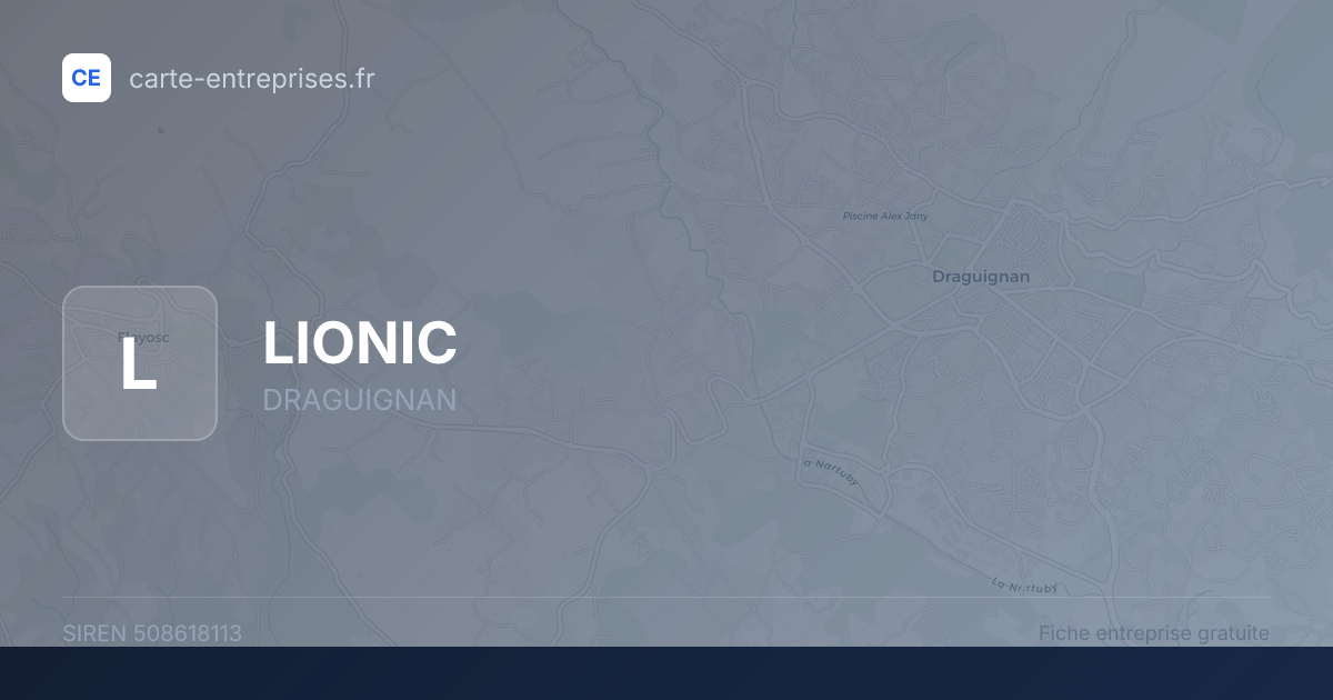 LIONIC — 508618113 — fiche entreprise