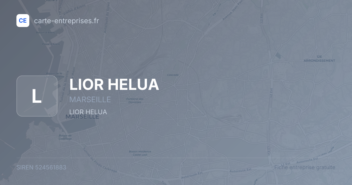 LIOR HELUA — 524561883 — fiche entreprise