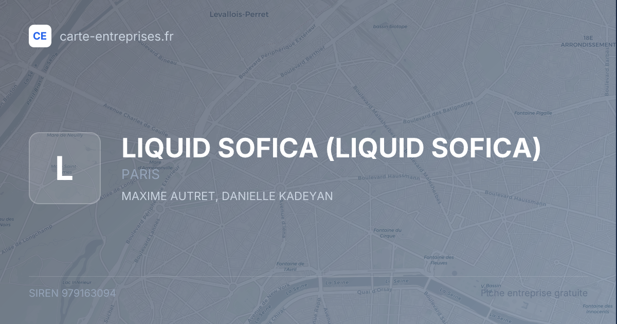 LIQUID SOFICA — 979163094 — fiche entreprise