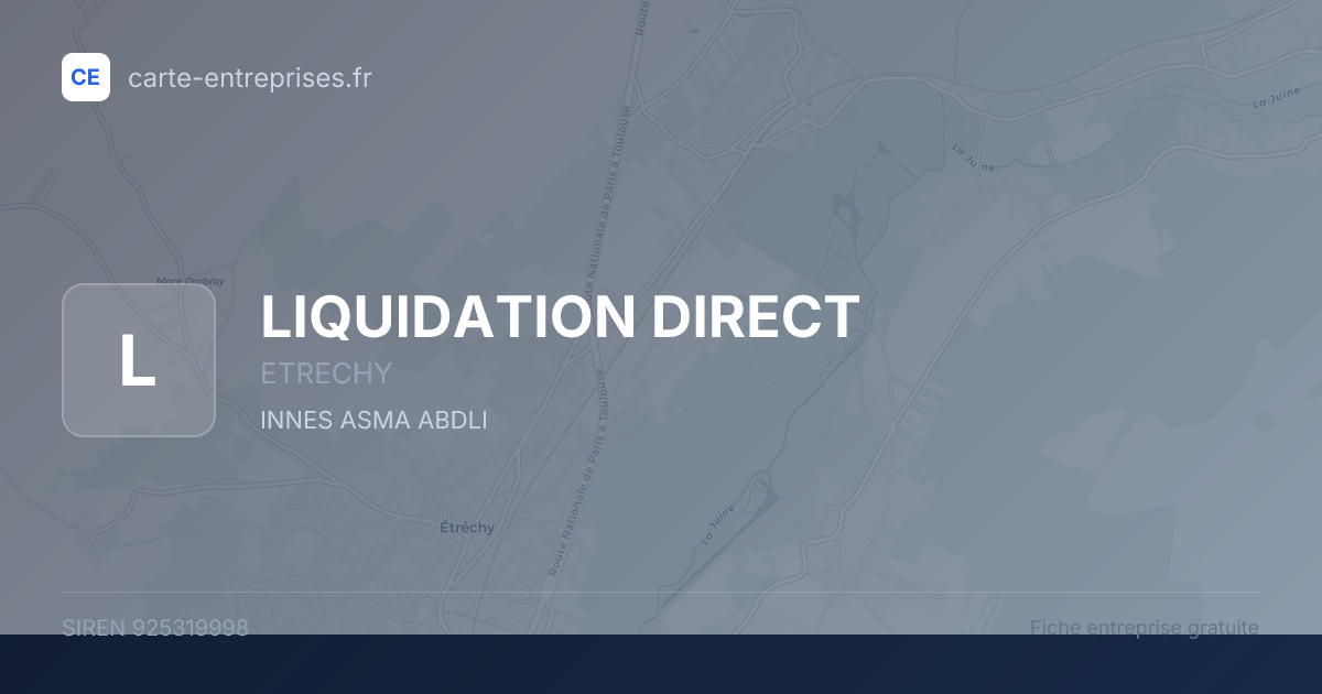 LIQUIDATION DIRECT — 925319998 — fiche entreprise