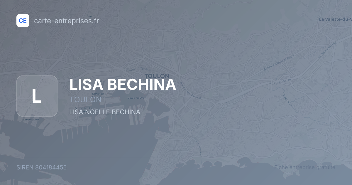 LISA BECHINA — 804184455 — fiche entreprise