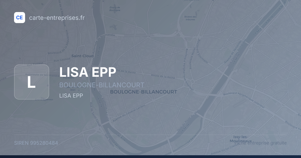 LISA EPP — 995280484 — fiche entreprise