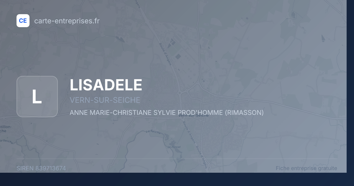 LISADELE — 839713674 — fiche entreprise