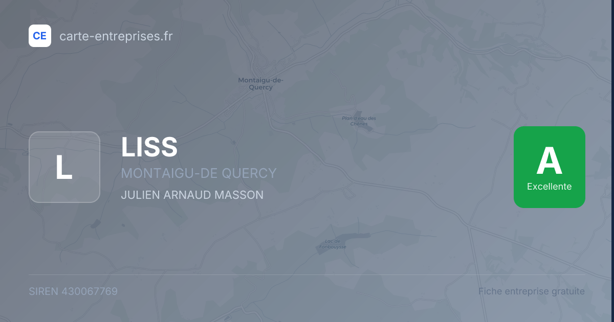 LISS — 430067769 — fiche entreprise