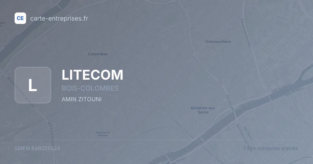 LITECOM — 848025524 — fiche entreprise