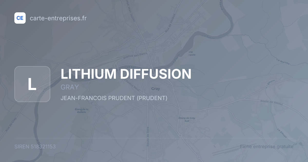 LITHIUM DIFFUSION — 518321153 — fiche entreprise