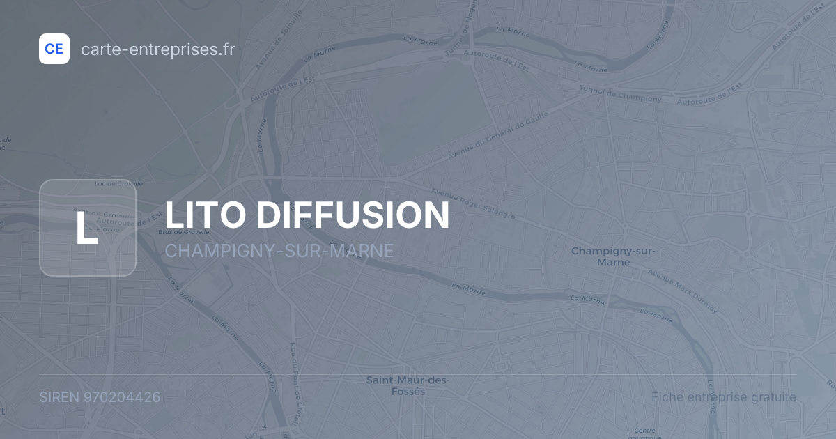 LITO DIFFUSION — 970204426 — fiche entreprise