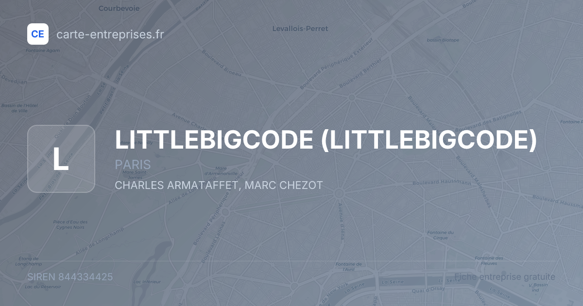 LITTLEBIGCODE — 844334425 — fiche entreprise